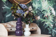 Plum vase + flowers