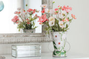 Delicate Pink vase + flowers