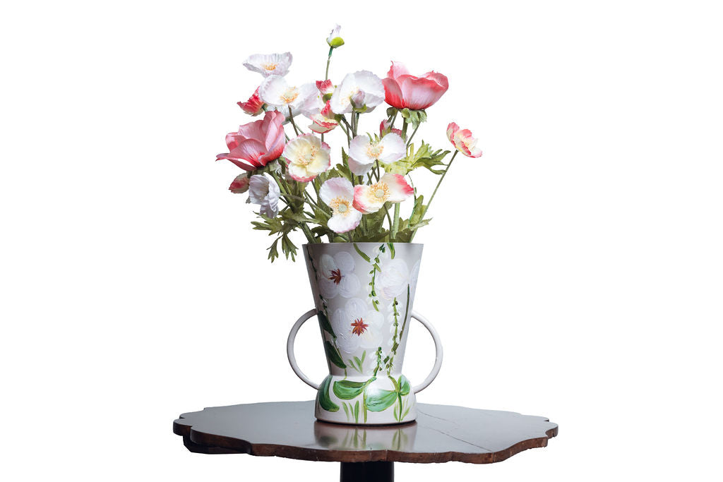 Delicate Pink vase + flowers