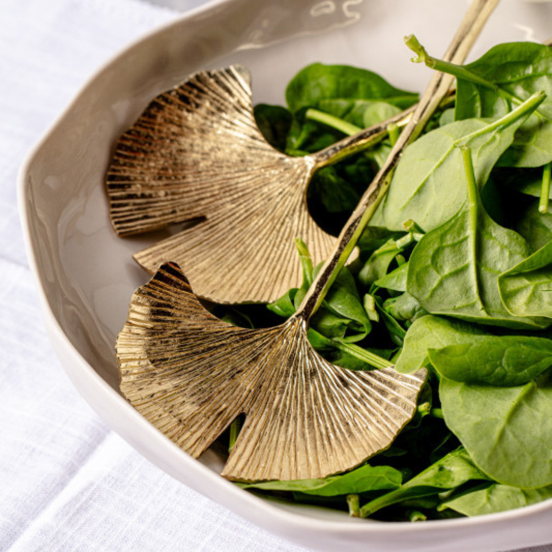 Gingko Gold Salad Servers