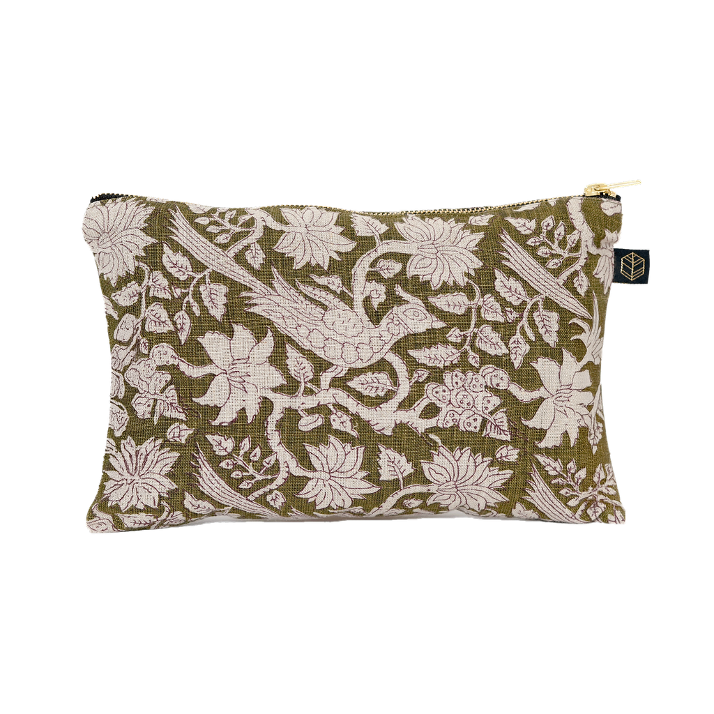Linen cosmetic bag Jaipur