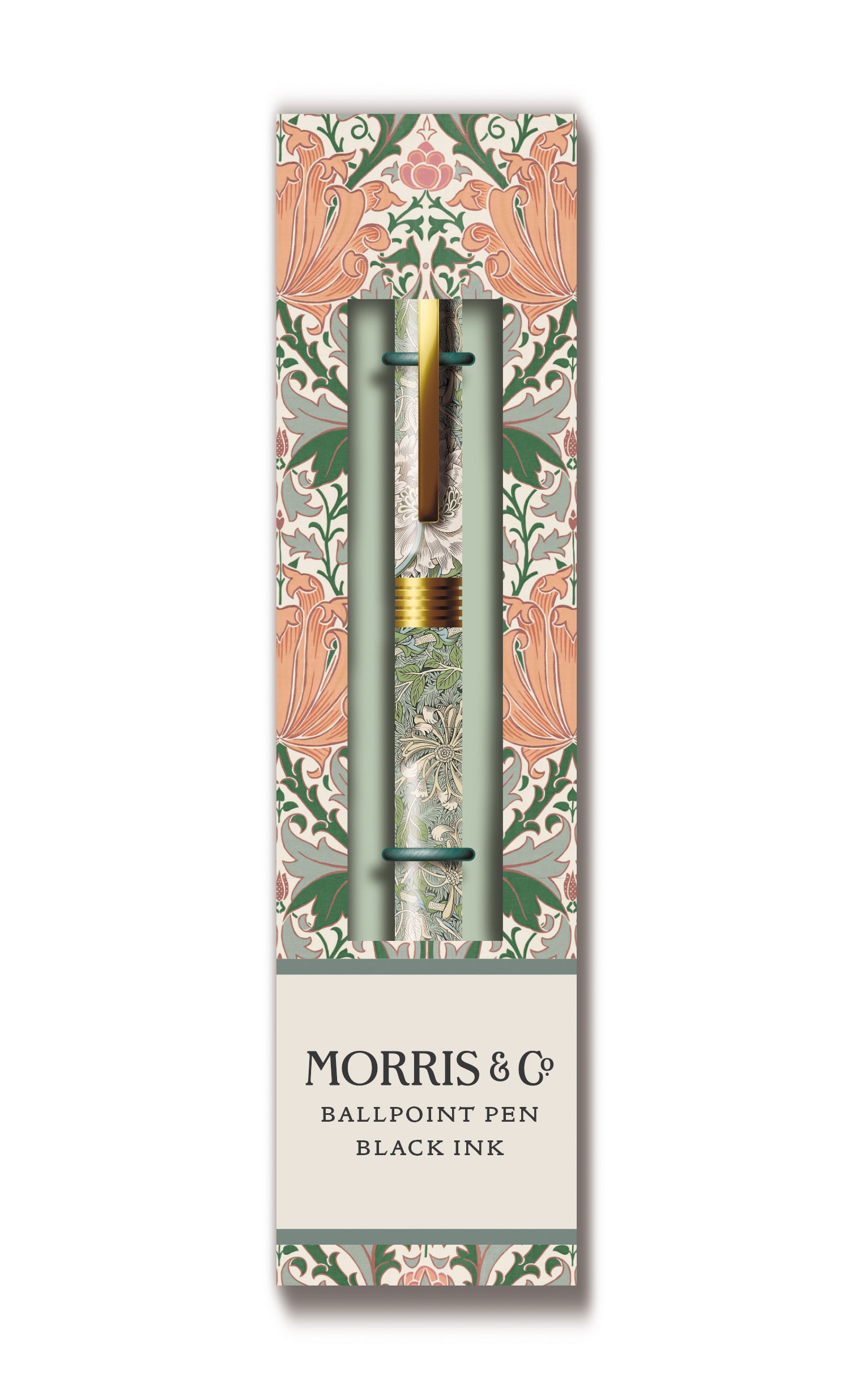 William Morris refillable ball point gift Honeysuckle