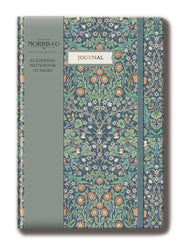 William Morris A4 Journal notebook, green