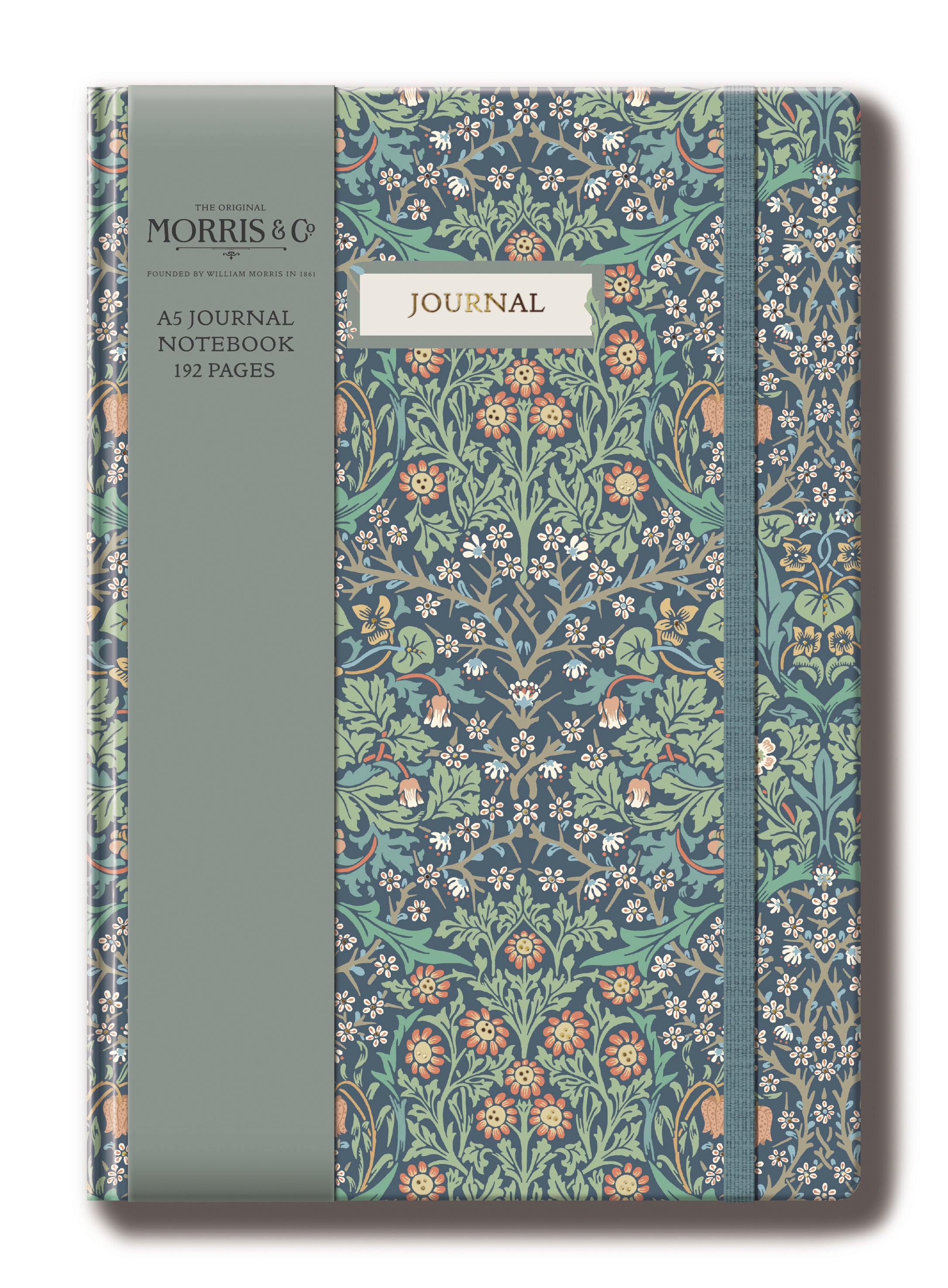 William Morris A4 Journal notebook, green