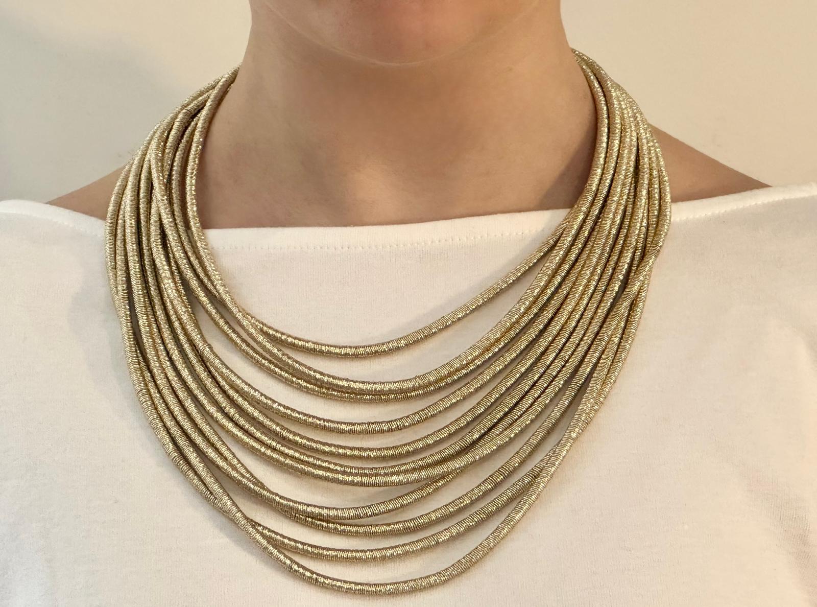 Gold Thread Necklace